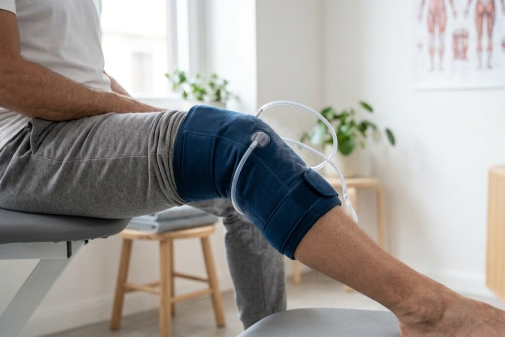 Crioterapia compressiva (criocompressione): cos'è e a cosa serve 2 crioterapia compressiva ginocchio