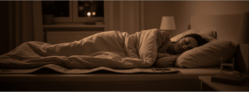 Come impostare l'apparecchio per la magnetoterapia? 4 Una persona dorme nel letto.